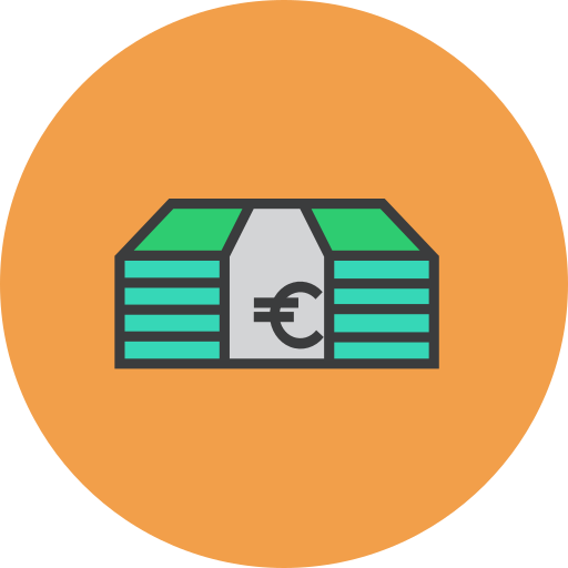 Money Amogh Design Rounded Lineal Color icon