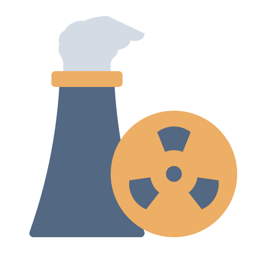 Nuclear Generic color fill icon
