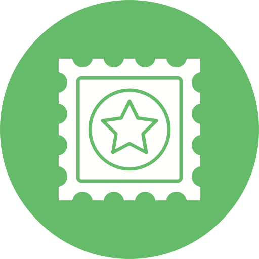 Stamp Generic color fill icon