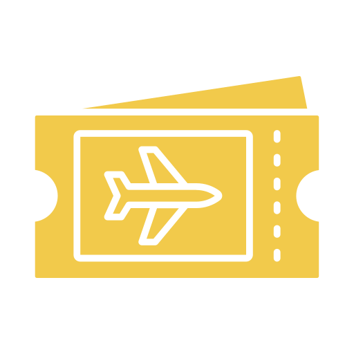 Plane ticket Generic color fill icon