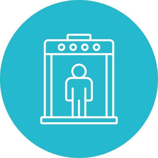 Body scanner Generic color fill icon
