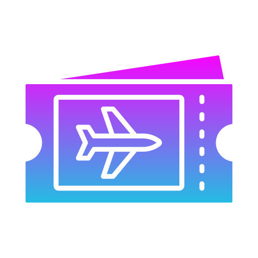 Plane ticket Generic gradient fill icon