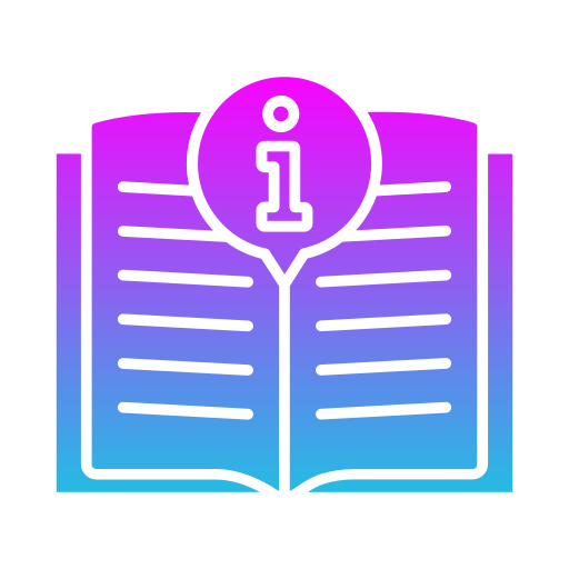 Guide book Generic gradient fill icon