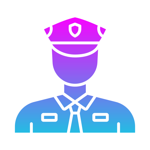 guardia di sicurezza Generic gradient fill icona