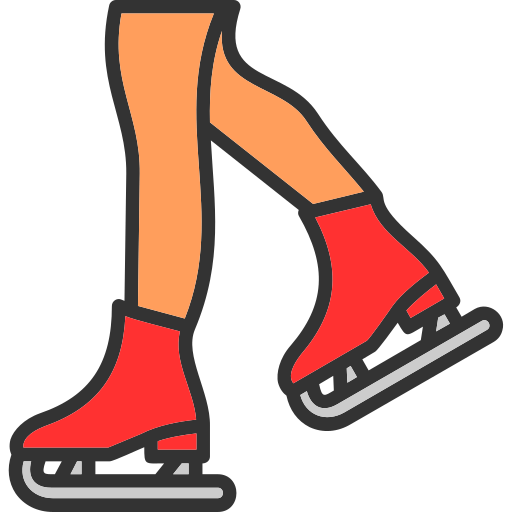 patinaje artístico Generic color lineal-color icono
