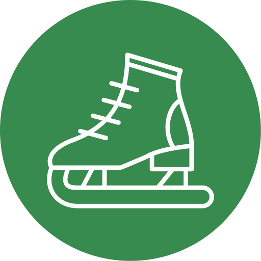 Ice skating Generic color fill icon