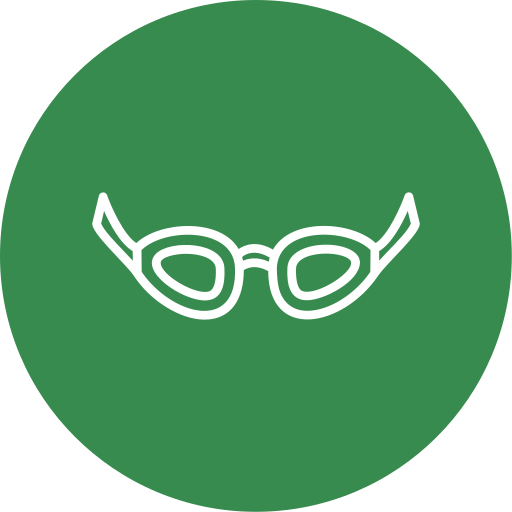 Swimming glasses Generic color fill icon