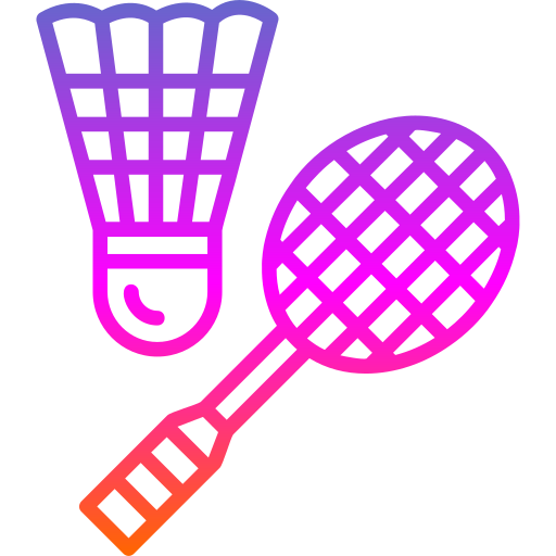 Badminton Generic gradient outline icon