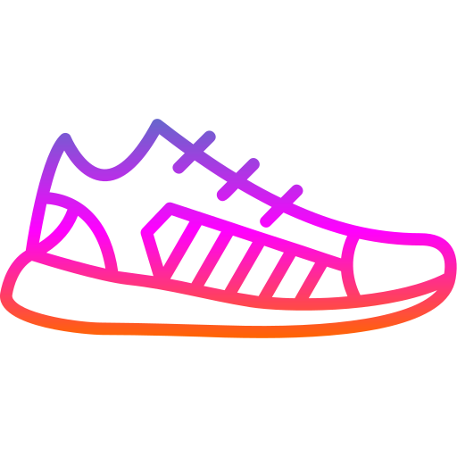 scarpe da ginnastica Generic gradient outline icona