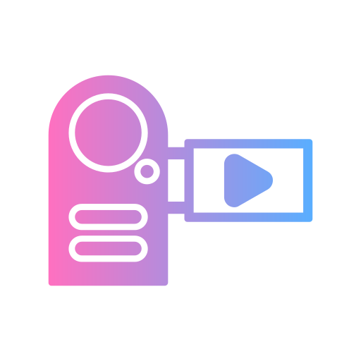 video Generic gradient fill icon