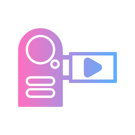 video Generic gradient fill icono