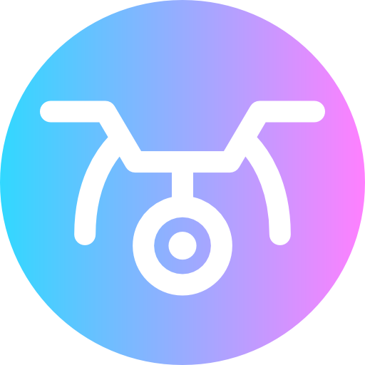 Drone Super Basic Rounded Circular icon