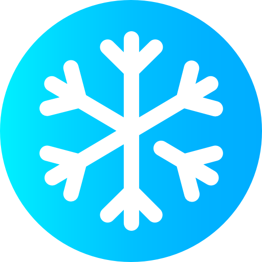 Snowflake Super Basic Omission Circular icon