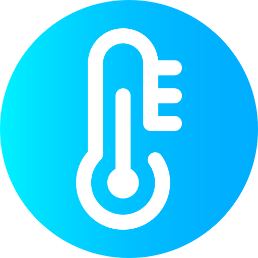 温度計 Super Basic Omission Circular icon