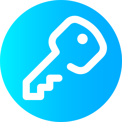 sleutel Super Basic Omission Circular icoon