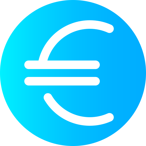 euro Super Basic Omission Circular icono