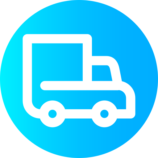 camion de livraison Super Basic Omission Circular Icône