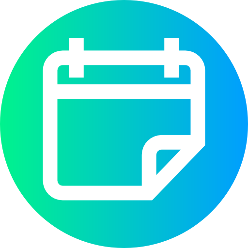 calendario Super Basic Straight Circular icona