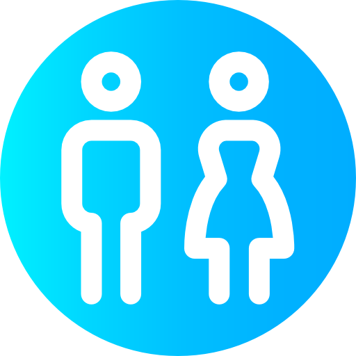 Couple Super Basic Omission Circular icon