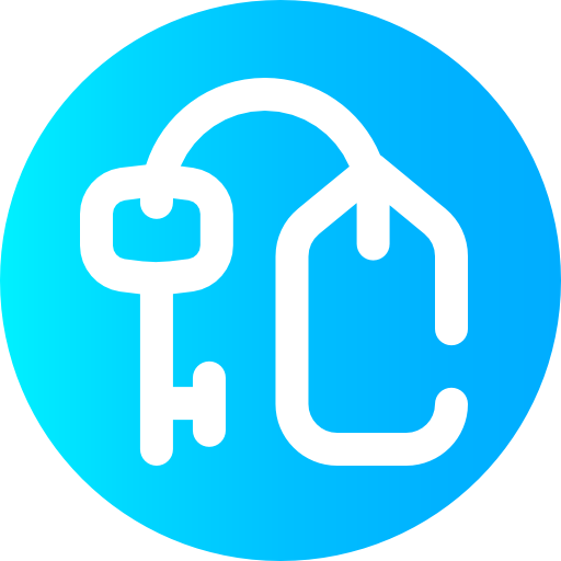 Room key Super Basic Omission Circular icon