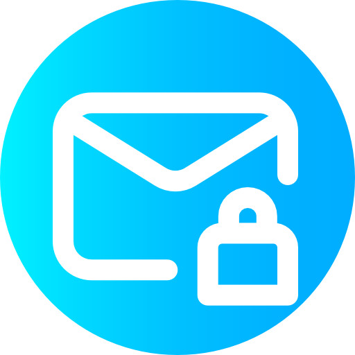 e-mail Super Basic Omission Circular icoon