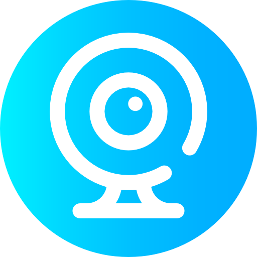 webcam Super Basic Omission Circular icona
