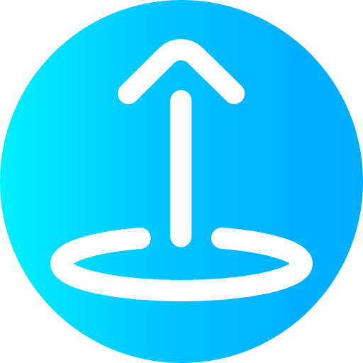 上矢印 Super Basic Omission Circular icon