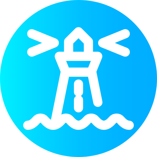 latarnia morska Super Basic Omission Circular ikona