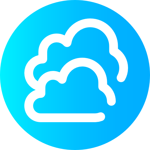 nubes Super Basic Omission Circular icono