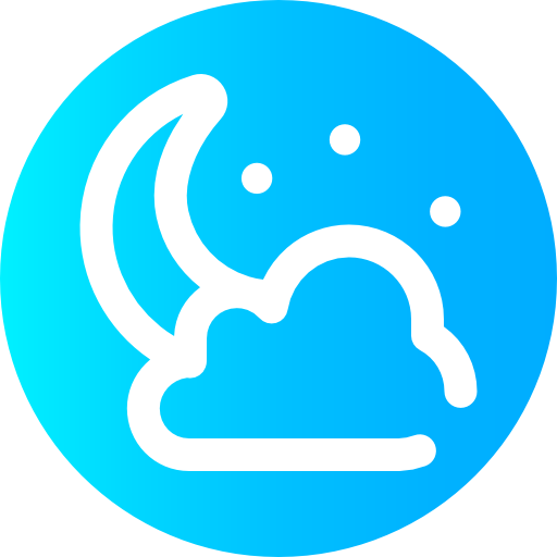 曇り Super Basic Omission Circular icon