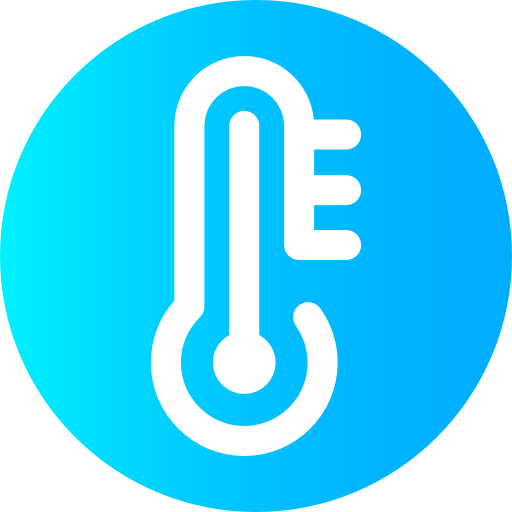alta temperatura Super Basic Omission Circular icono