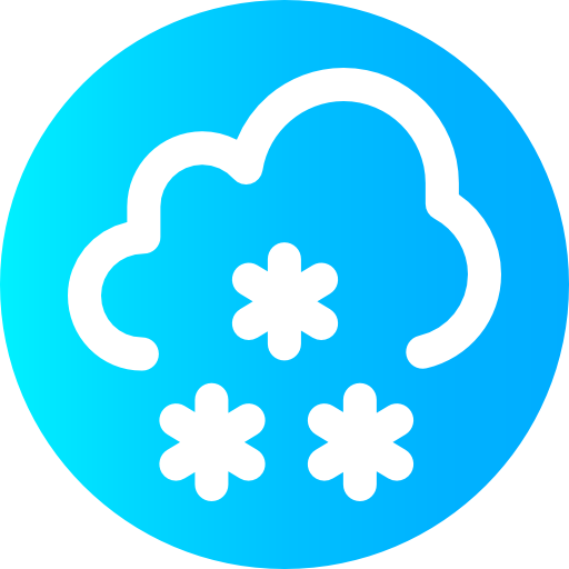 雪 Super Basic Omission Circular icon