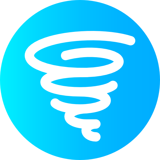 tornado Super Basic Omission Circular icona