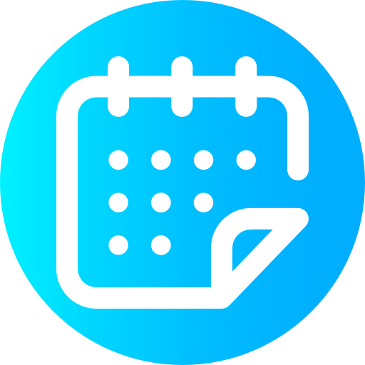 calendario Super Basic Omission Circular icona