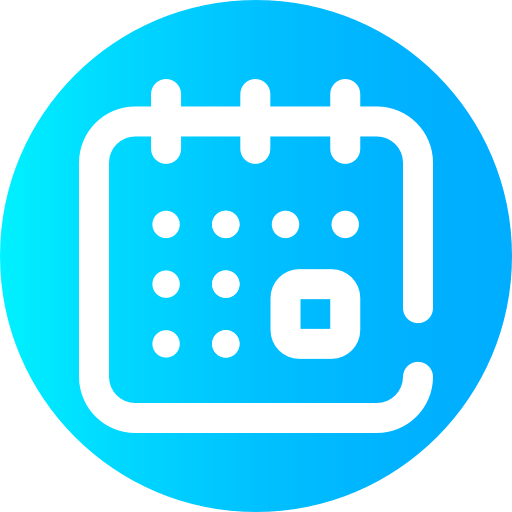 Calendar Super Basic Omission Circular icon