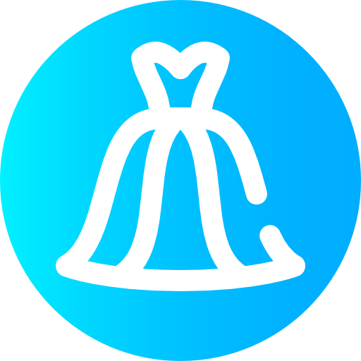 ウェディングドレス Super Basic Omission Circular icon