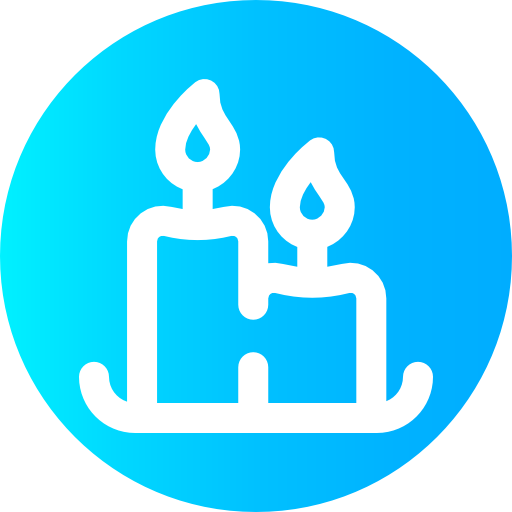 Candles Super Basic Omission Circular icon
