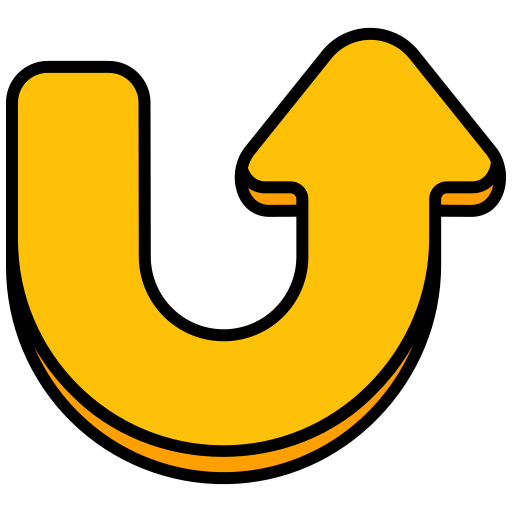 U turn Generic color lineal-color icon