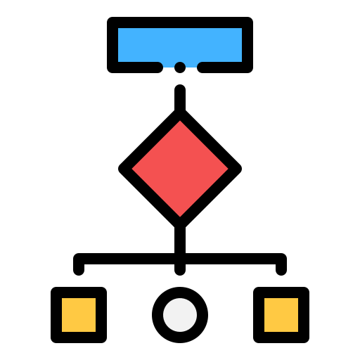 フローチャート Generic color lineal-color icon