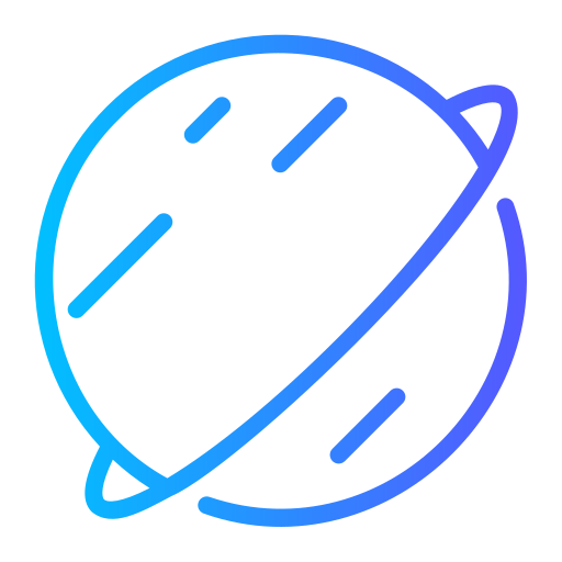 planeta Generic gradient outline ikona