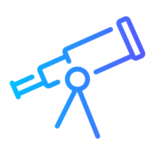 望遠鏡 Generic gradient outline icon