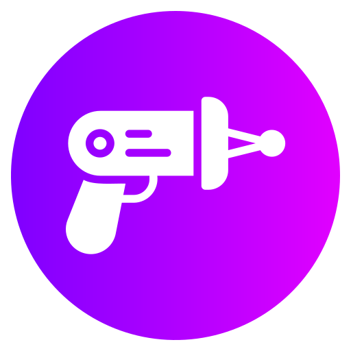 broń laserowa Generic gradient fill ikona