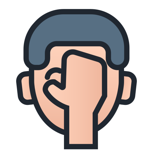 Facepalm Generic gradient lineal-color icon