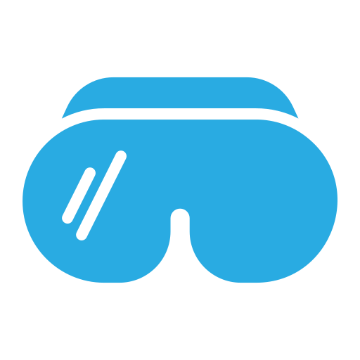 Virtual reality glasses Generic color fill icon
