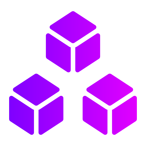 cubo Generic gradient fill icono