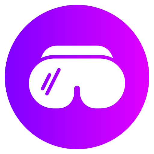 lunettes de réalité virtuelle Generic gradient fill Icône