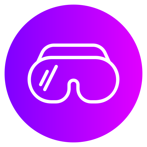 Virtual reality glasses Generic gradient fill icon