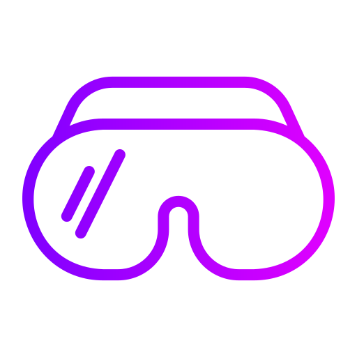 occhiali per realtà virtuale Generic gradient outline icona