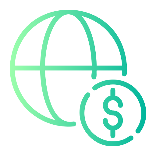 Global economy Generic gradient outline icon