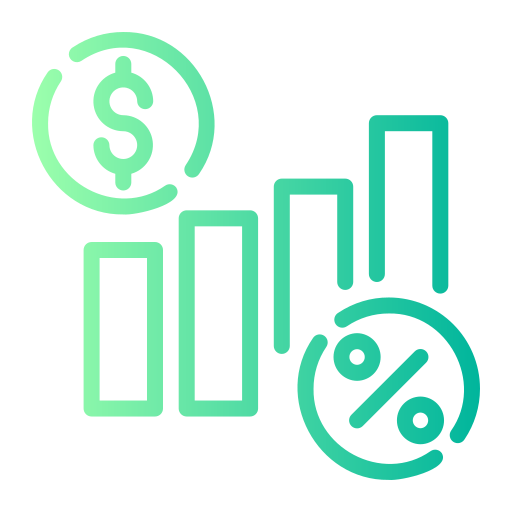 Interest rate Generic gradient outline icon